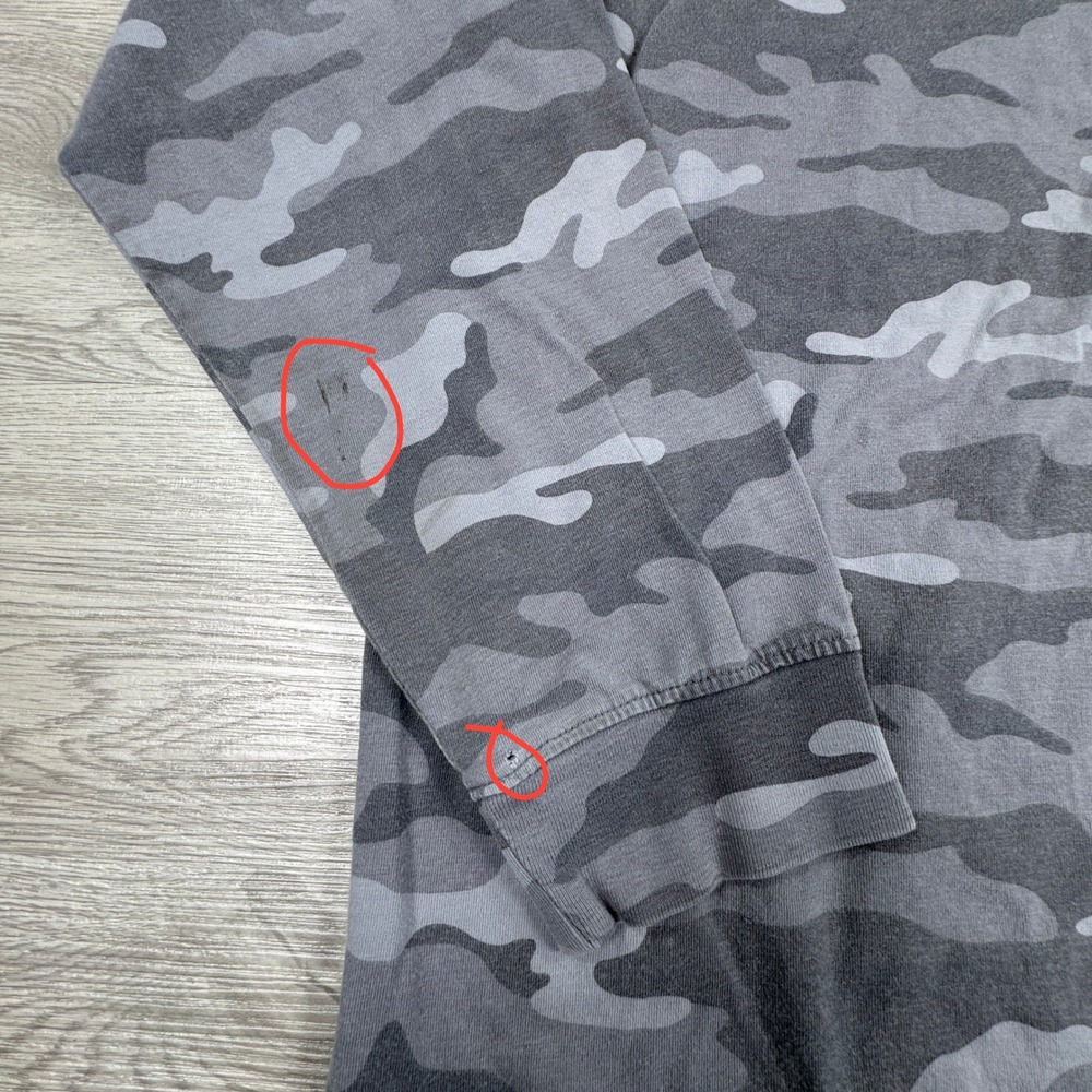 Howitzer Men's Hoodie Grey Camo 2XL Skull Flag Graphic Patriot Mfg Pullover - Picture 6 of 10